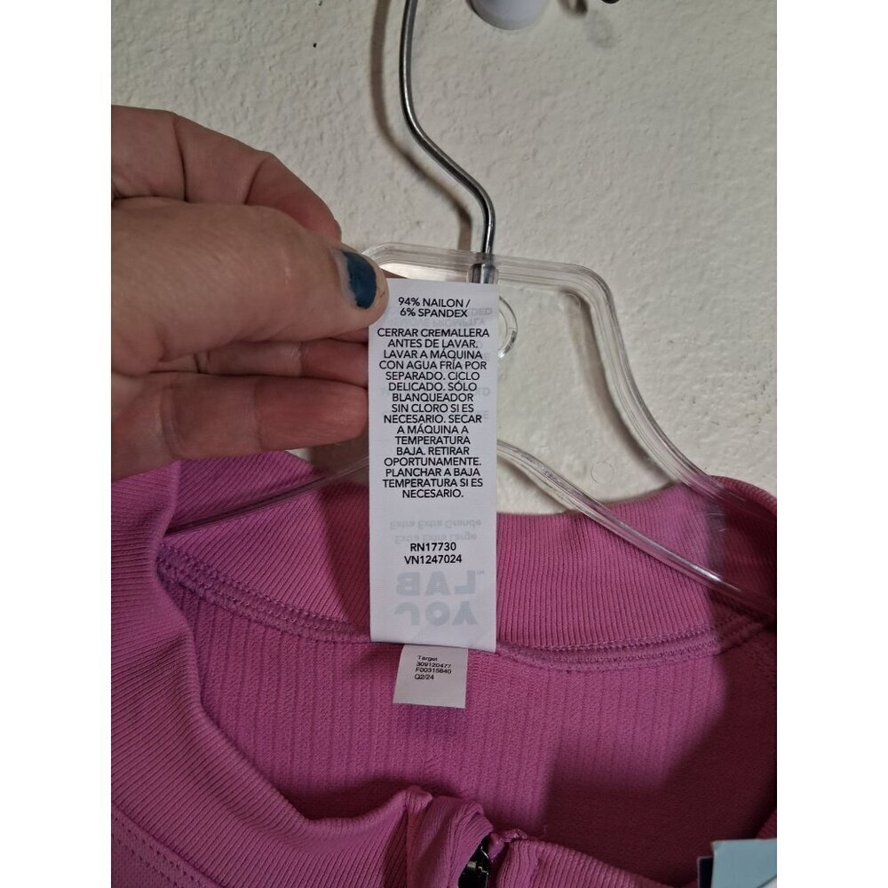 NWT Joy Lab Girls Athletic Jacket Full Zip Pink Size XXL - Picture 6 of 6